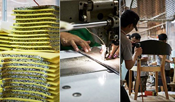 タイでは珍しいフォースター家具の製造工場